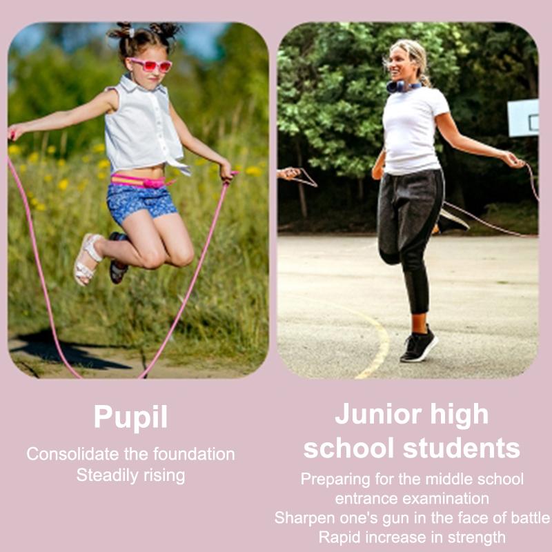 2.8M Corda de Pular Infantil Corda de Pular Esportiva Alça Transparente Corda de Pular de Corrida Equipamentos Esportivos