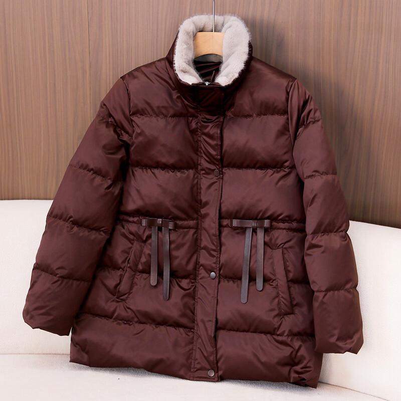 JIANHU 2025 Women's Fur Collar Down Jacket