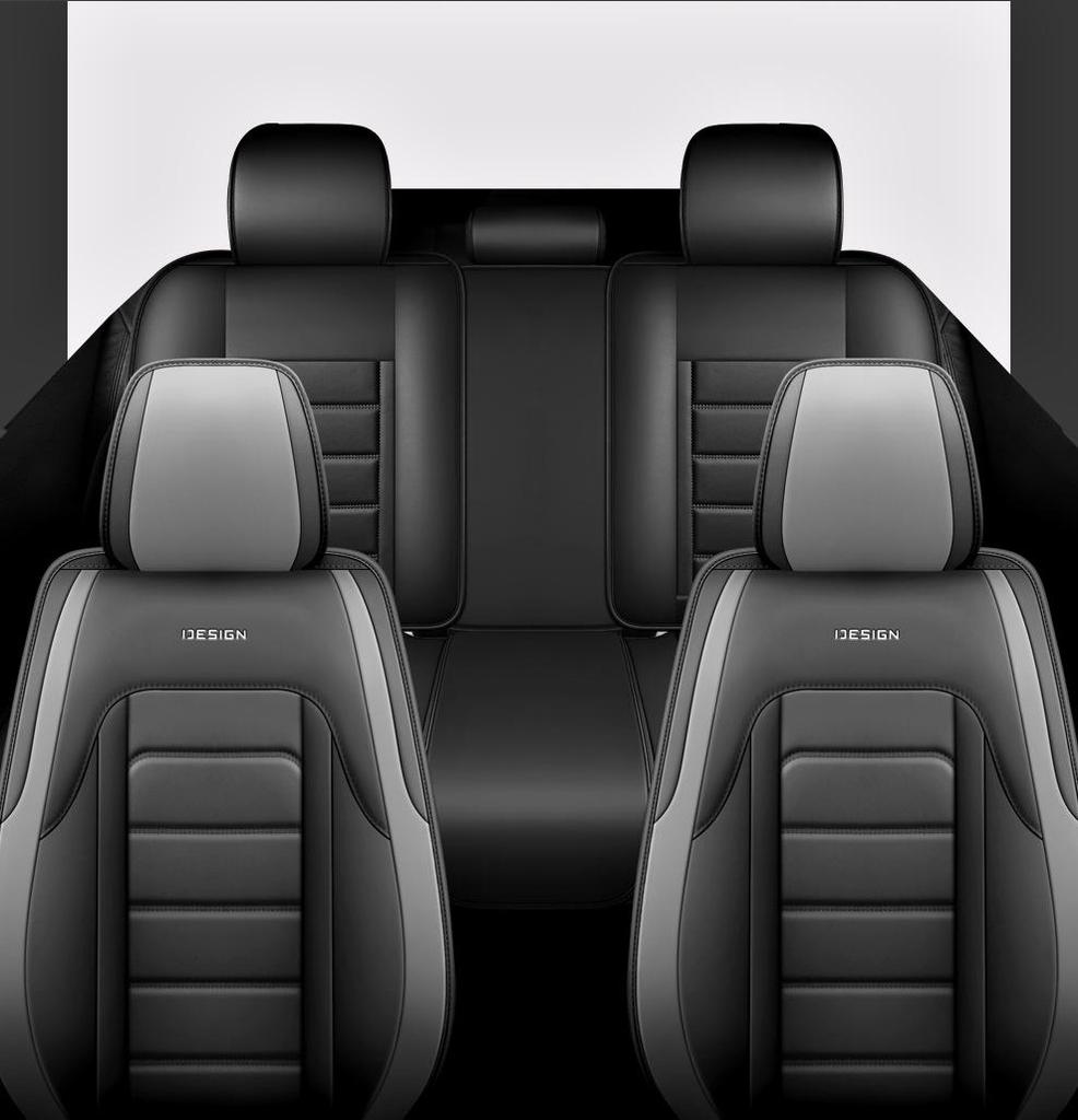 All-Season Leather Car Seat Covers & Cushions with Full Coverage