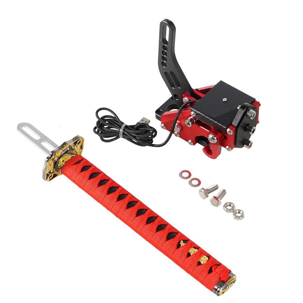 Katana Handbrake 15/26Cm Square Plate Samurai Sword PC SIM Simulated Racing Game For G25/27/29 T300 T500 Without Clamp