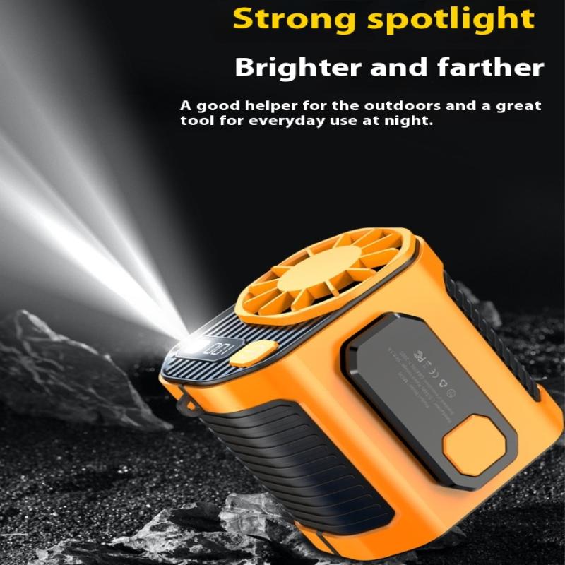 Waist-Mounted Fan Cooling High-Temperature For Outdoor Work Room Welding Site Portable Multifunctional Belt Fan Cool Clip Fan