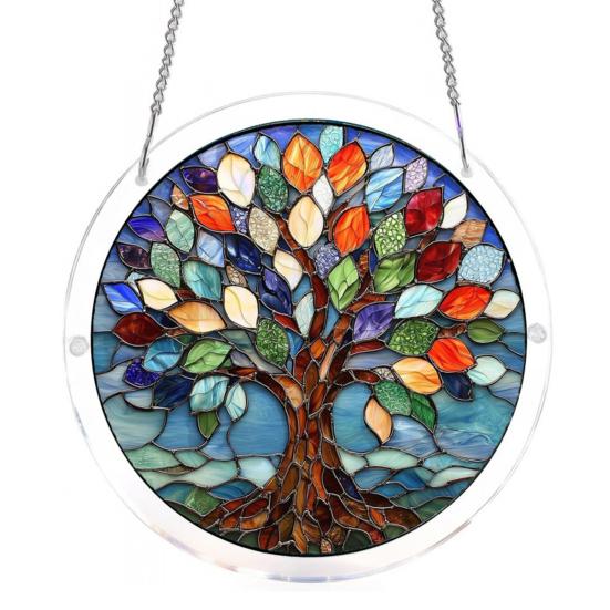 Akrylové puzzle Suncatcher Barevné kočky Motýli Květiny Závěsná ozdoba na okno Styl vitráže DIY sada Suncatcher pro dospělé