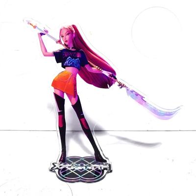 Anime KPop Demon Hunters Acrylic Stand Desktop Decor Cartoon Anime Figure Rumi Mira Zoey Sussy Dolls Fans Gift