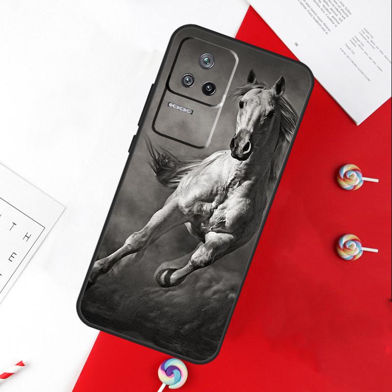 Galloping Horse Cover For Xiaomi 11T 12T 13T 14T Pro 13 14 15 Ultra POCO X7 Pro X3 X5 X6 F5 F6 M6 Pro Case