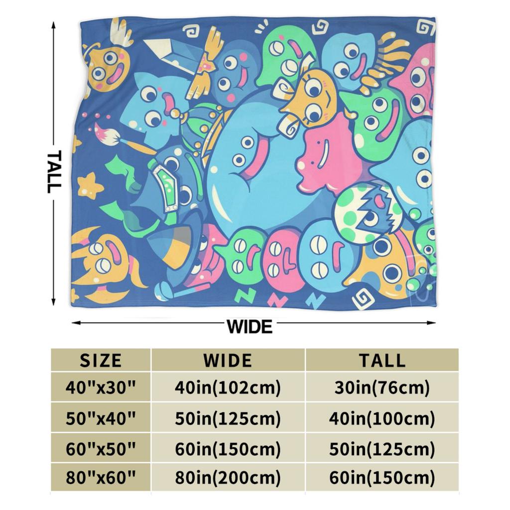Slime Morimori Dragon Quest  Blankets Soft Fleece Comfort Gifts  Throw Blanket Rug Piece