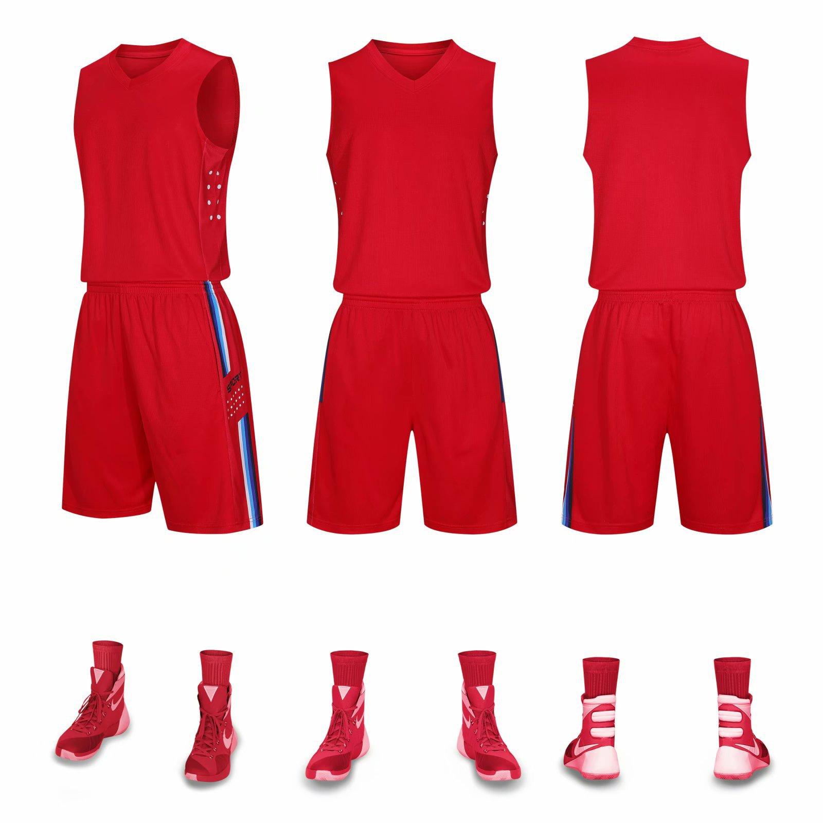 Basketball Suit Men S And Women S Team Uniforms Student Game Training Basketball Suit Children S Printed Sports Vest Trend Summer children 3xs красный