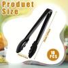 Black Plastic Pliers 10pcs - Suitable for Heavy-Duty Hard Plastic Tableware Set (Bulk Reusable/Disposable), Ideal for Kitchen Party & Catering