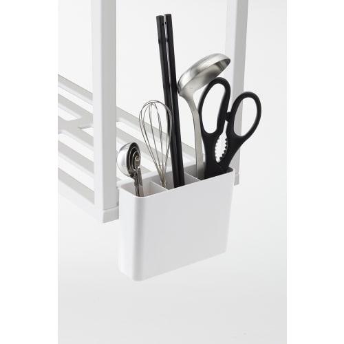 Yamazaki Under-Cabinet Storage Shelf with Plate, White, 3531