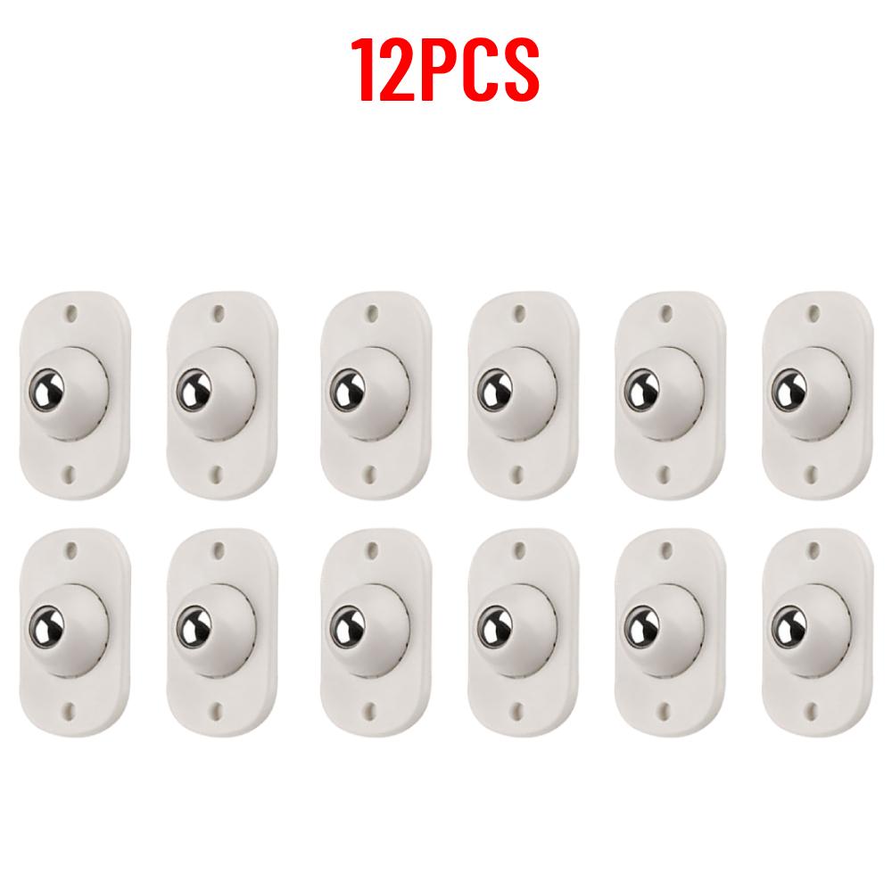 4-100pcs Self Adhesive Caster Wheels Universal Pulley Furniture Mini Swivel Casters Wheel Cabinet Trash Stainless Steel Roller