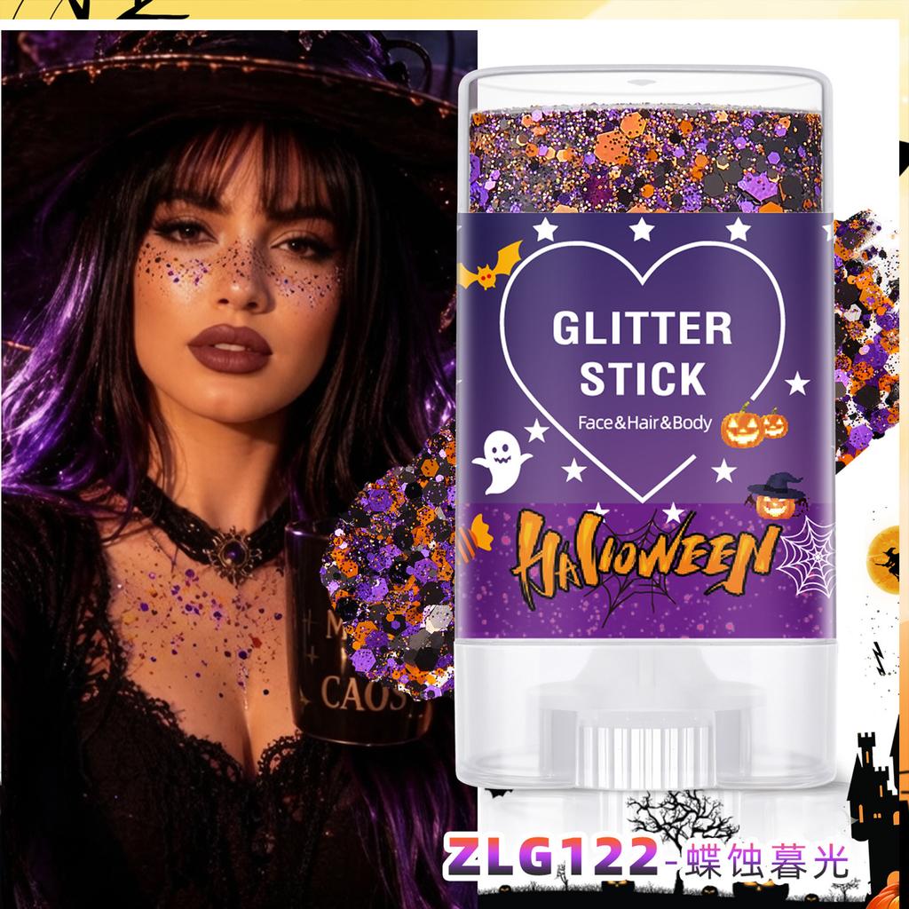 Halloween Body Stick for Costume Party Face and Body Decoration - Glitter Sticks for Festivals