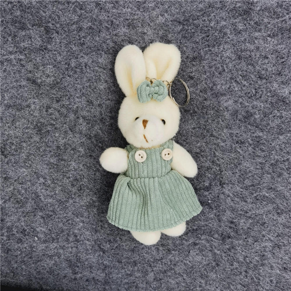Multicolor Sheep Keychain Ring Plush Alpaca Dolls Key Chain Charm Cute Ring On Bag Car Key Pendant Women Jewelry Accessories