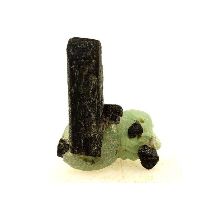 Pierres et Minéraux. Prehnite + Epidote. 73.0 ct. Bendougou, Kayes, Mali.