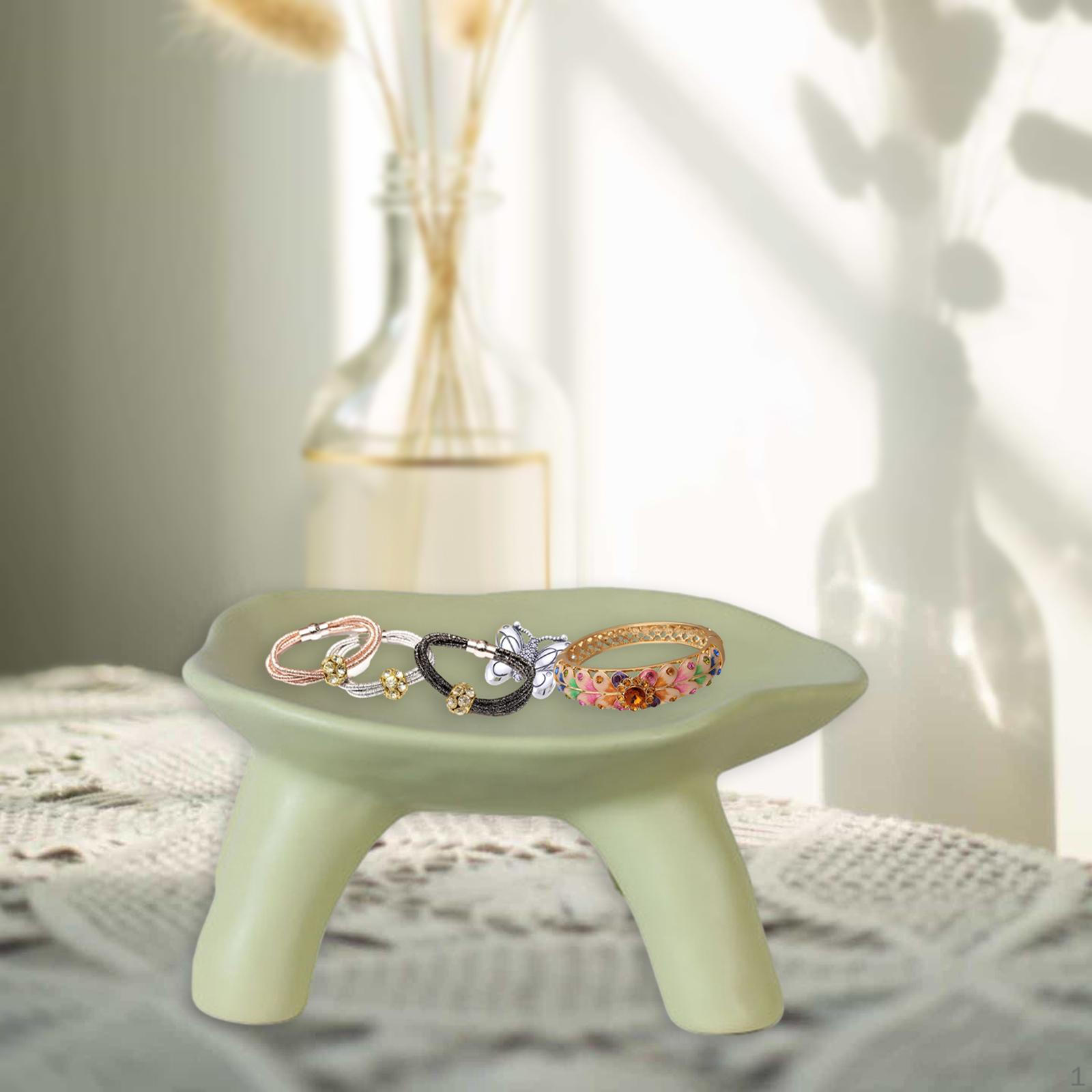 

Поднос для хранения ювелирных изделий, сервировочная тарелка для десертов, держатель колец, элегантный дисплей для ожерелий и браслетов