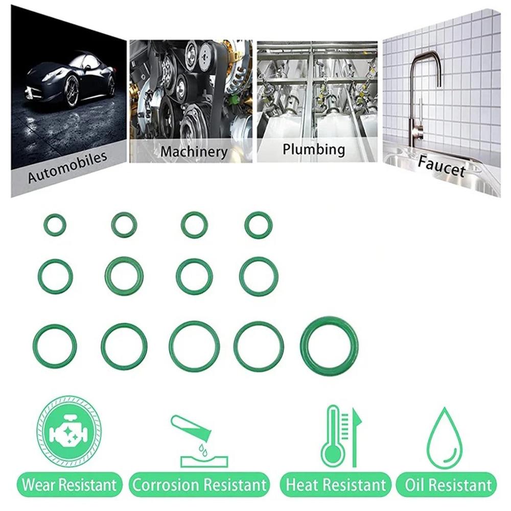 530/270 Stück O-Typ Dichtungsgummiring Kfz-Klimaanlage Kompression Vertrauliche Dichtung Wartung Gummizubehör
