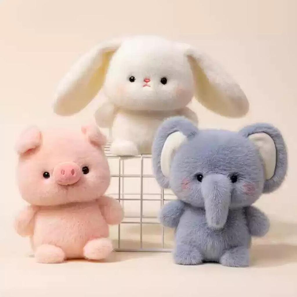 15CM Cute Animal Plush Toy Children Table Doll Ornaments Companion Doll Birthday Christmas Gifts Soft Sleeping Companion Kawaii