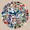 50 Cool Waterproof Dragon Graffiti Stickers for Laptops & Suitcases
