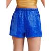 Girls Sequined Dance Shorts Elastic Waist Shiny Sequins Jazz Performance Cheerleading Competition Bottom