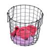 Household Bathroom Iron Dirty Clothes Laundry Basket Storage Holder Organizer