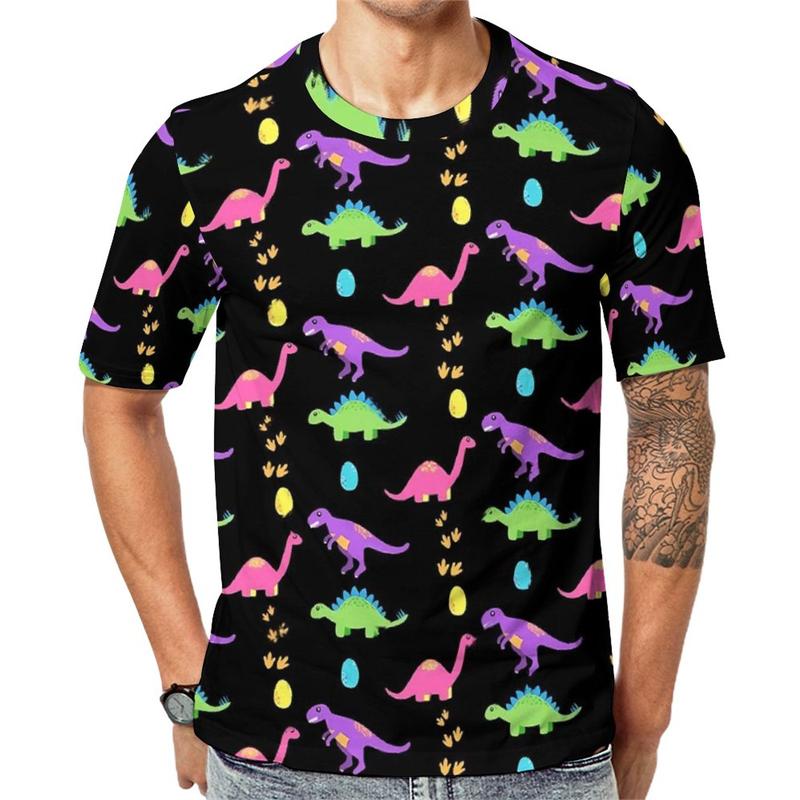 Dinosaur 3d Printed T-shirt Men's Women's Clothing Cute Dino Pattern Kids New In Tops & Tees Casual Fashion Cartoon T Shirt
