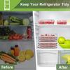 Refrigerated Crisper with Lid for Fridge Transparent Frozen Meat Storage Box Stackable Food Storage Box Kitchen Accessories