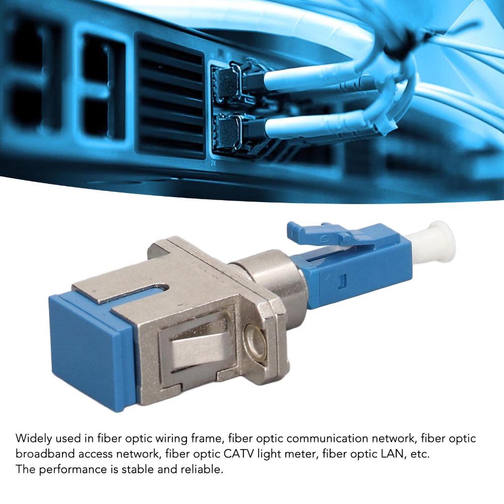 9/125um LC Male To SC Female Connector Low Insertion Loss Single Mode LC To SC Adapter Fiber Optic Connector