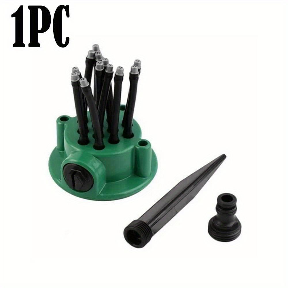 

360-degree adjustable automatic sprinkler for lawn and garden, 12 soft pipes, easy to use, suitable for balcony patio plants