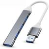 USB 5Gbps Data Direct Compatible with Laptops and Other Ideal for Remote and Working from Home 4-Port 3.0 Hub, Ultra-Speed Transfer, Bus-Powered,