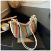 New Shoulder Bag Woven Women's Casual Messenger Bag Niche Design Lazy Style Portable Dumpling Bag