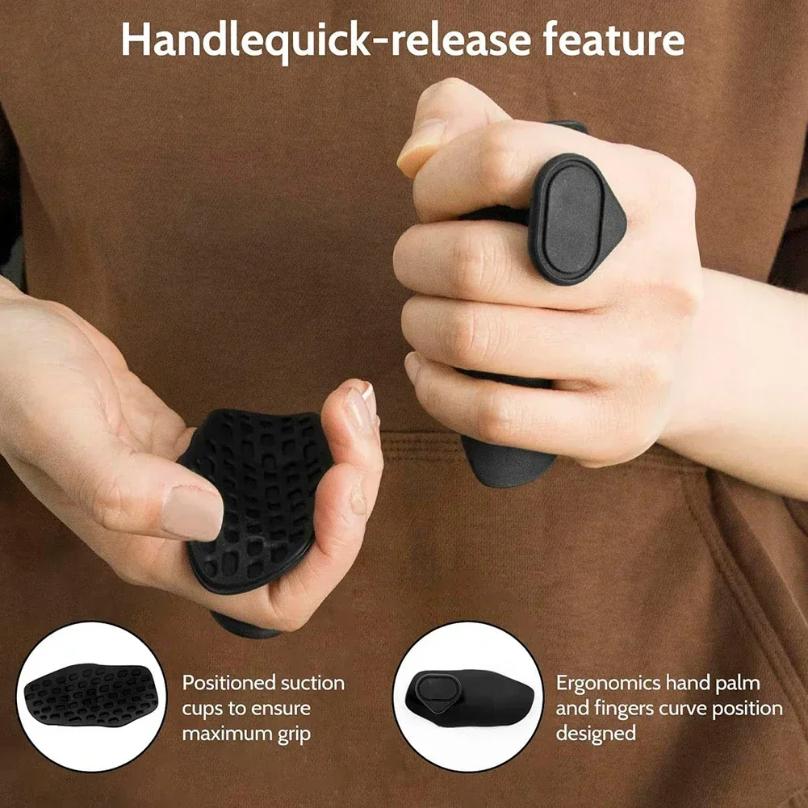 1Pair Weight Lifting Grips Anti-Slip Hand Protection Gym Training Pull-Ups Handle Gloves Unisex Fitness Workout Ergonomic Handle