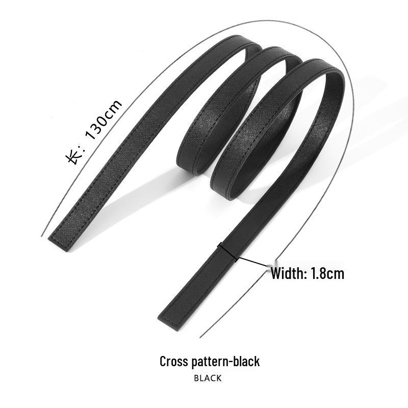 Paski ze skóry bydlęcej: D-63 Oryginalne Akcesoria Bagażowe DIY - Opcje Płaskie, Krzyżowe, Tkane Liczi