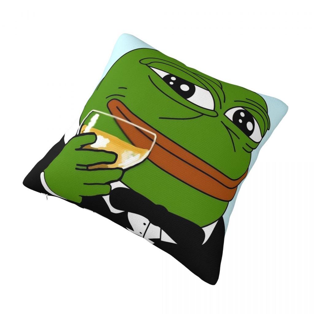 Sad P-Pepe Frog Meme Pillow Cover Fashion Pillow Case For Wedding Party Home Decor Cushion Cover Square Printed Pillowcases Gift