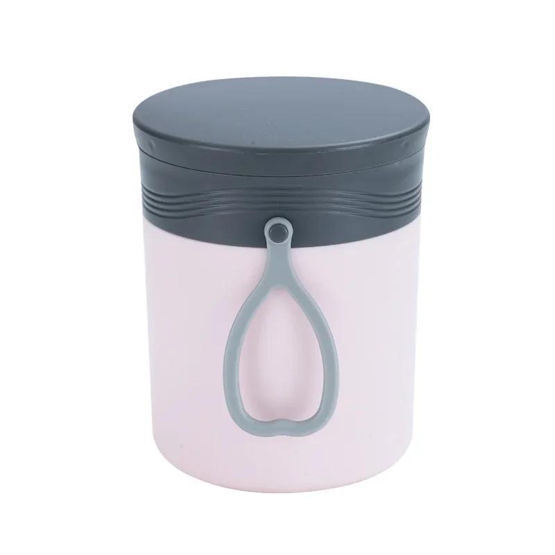 450ml Small Solid Color Microwave Sealed Lunch Box Mini Cooler for Work Soup Cup Portable Breakfast Cups Convenience Tools