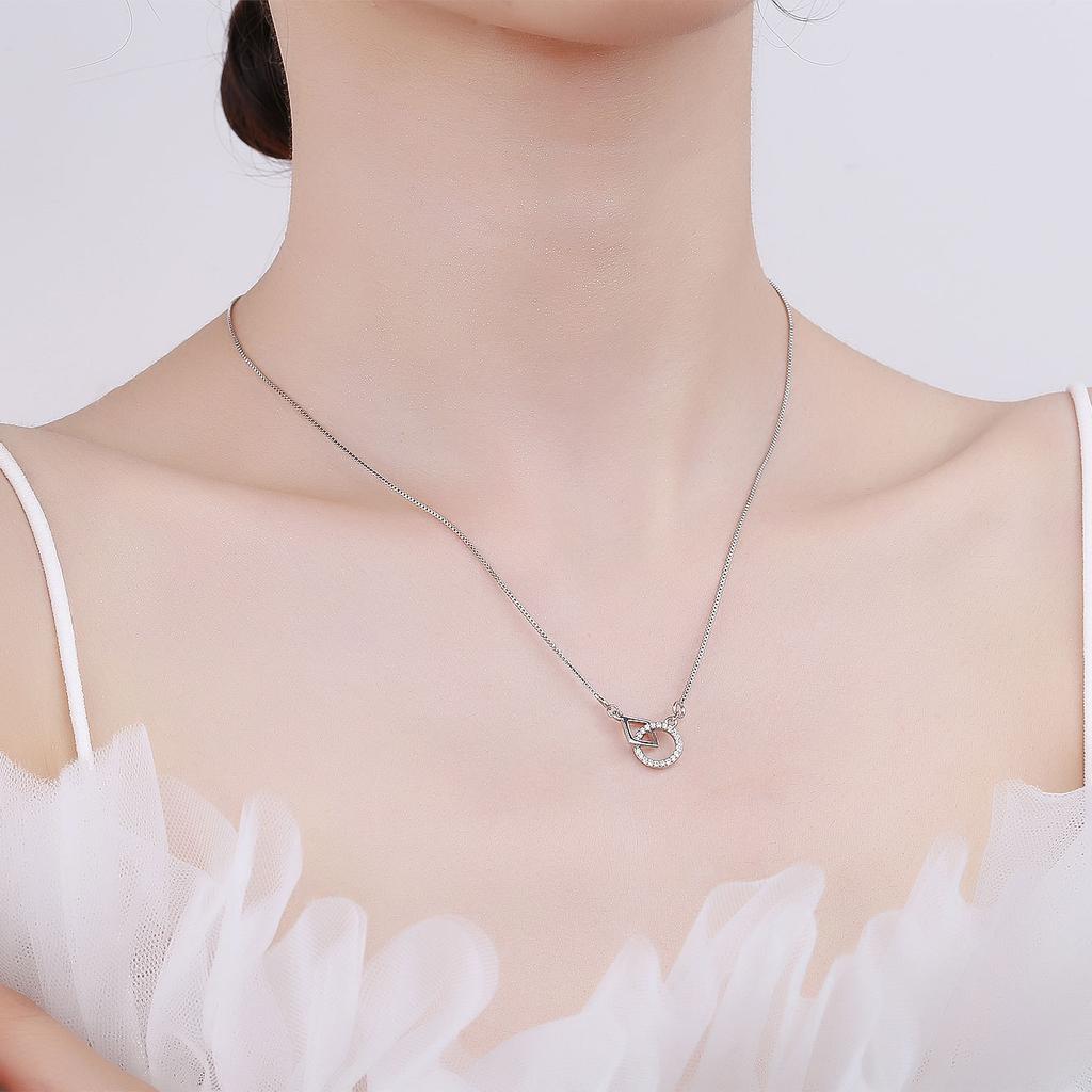 Lindon Women Necklace Pendant Copper Alloy Zircon For Women Wedding Party Fashion Gift