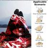 1Pc Symbolic Figure Flannel Blanket, Soft And Comfortable, Casual Warm, Camping Travel, Christmas, Halloween Xmas Gift S1916