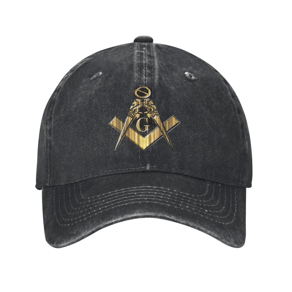 Masonic Freemason Denim Fabric Cap Casual Baseball Caps Adjustable Hat Summer Unisex Baseball Hats