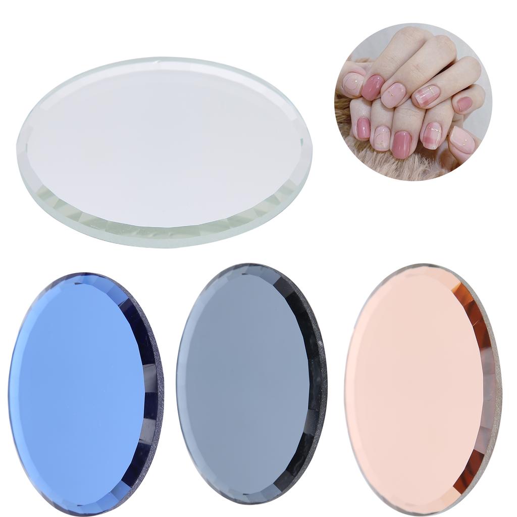 False Nail Mirror Glass Display Board Nail Art Manicure Display Drawing Color Mixing Tool
