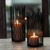 Nordic Style Luxury Abstract Pen Container Iron Cylinder Candle Holder Lantern Home Desktop Decoration Wedding Party Ornaments