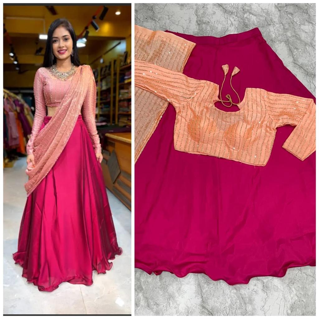 Pakisatni Party Wear Lehenga Choli with Dupatta Set Indian Bollywood Lehenga Set