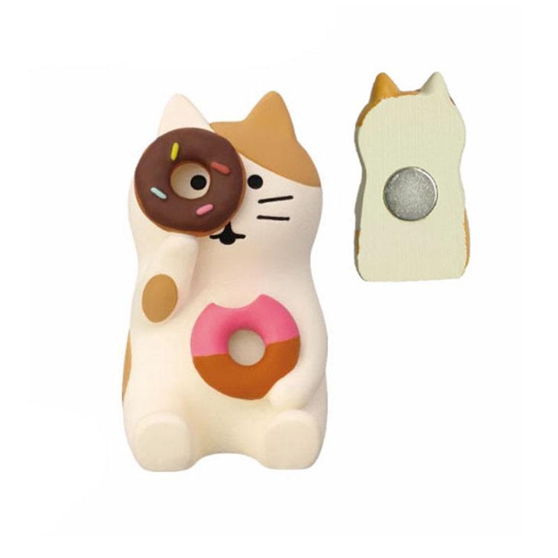Japanese Cat Bread & Coffee Shop Resin Fridge Magnets – Cute Miniature Decor & Gift