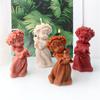 3D Rosenring Engel Kerze Silikonform Gesichtsstütze Betendes Mädchen Aromatherapie Kerze Gips DIY Hochzeitsdekoration Geschenk