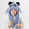 Thickened Kids Ear Protection Hat Windproof Moving Ear Hat New Panda Warm Cap  Autumn Winter