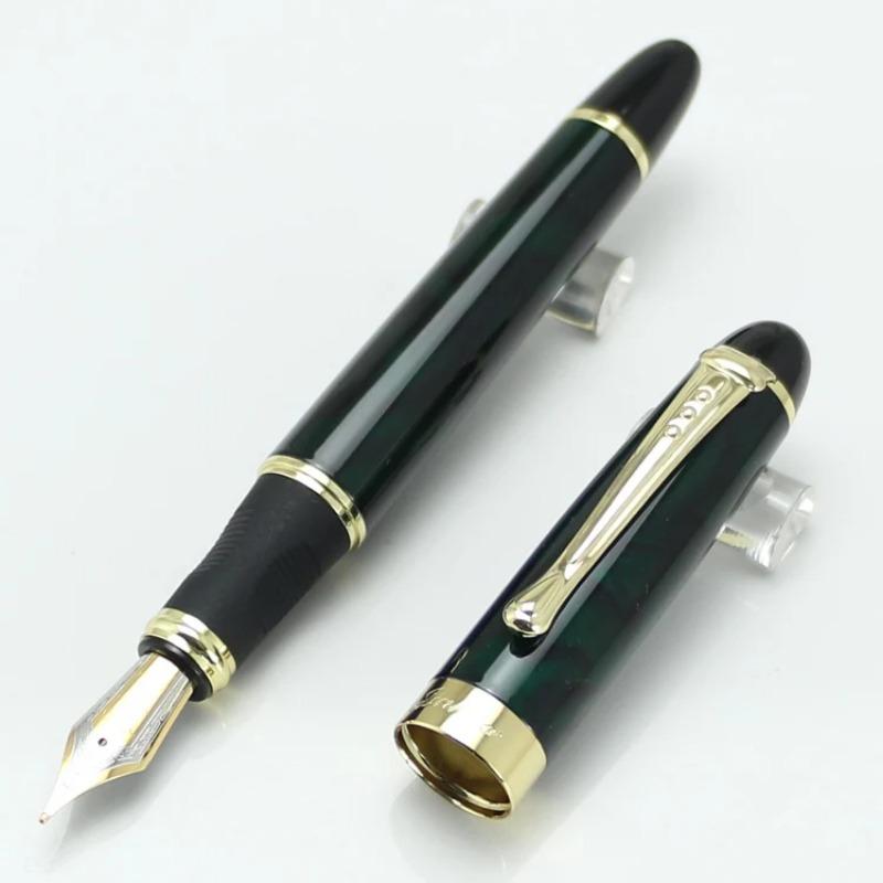 JINHAO X450 Luxus-Füllfederhalter Schwarz mit Goldener 18kgp Breiter Feder 22 Farben und Tinte Geschenkstifte