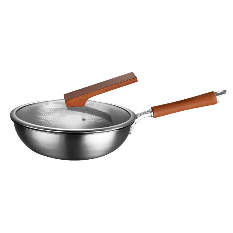 Hanle 304 Stainless Steel Honeycomb Non-stick Wok