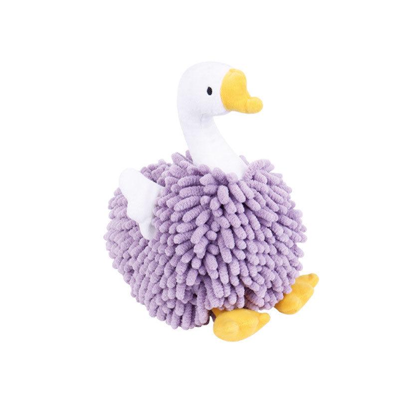 Cartoon Swan Snow Neil Hand Wiping Doll Multi Functional Animal Creative Water Absorbing Hand Wiping Towel Plush Toy
