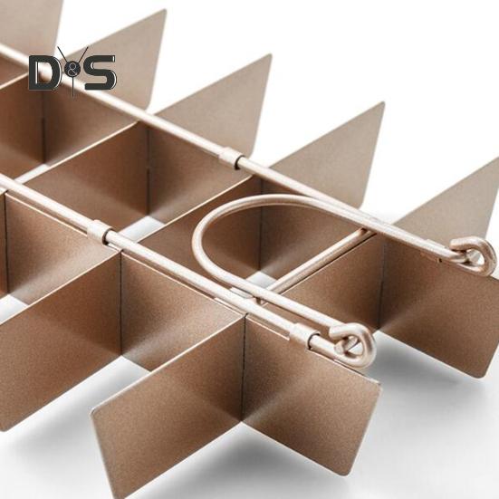 Brownie Pan with Removable Dividers Rectangle Food Grade Stainless Steel Chocolate Cake Muffin Non Stick Baking Tray Sheet Cutter Bakeware Kitchen