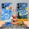 Van Gogh Starry Night Soft Phone Cover Case for iPhone 17 Pro Max 14 Plus 17e 15 12 Mini 11 Air 13 Pro XS Max 16 XR