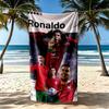 Cristiano Ronaldo Beach Towel Super Soft Microfiber Quickdry Fabric Comfortable Lightweight