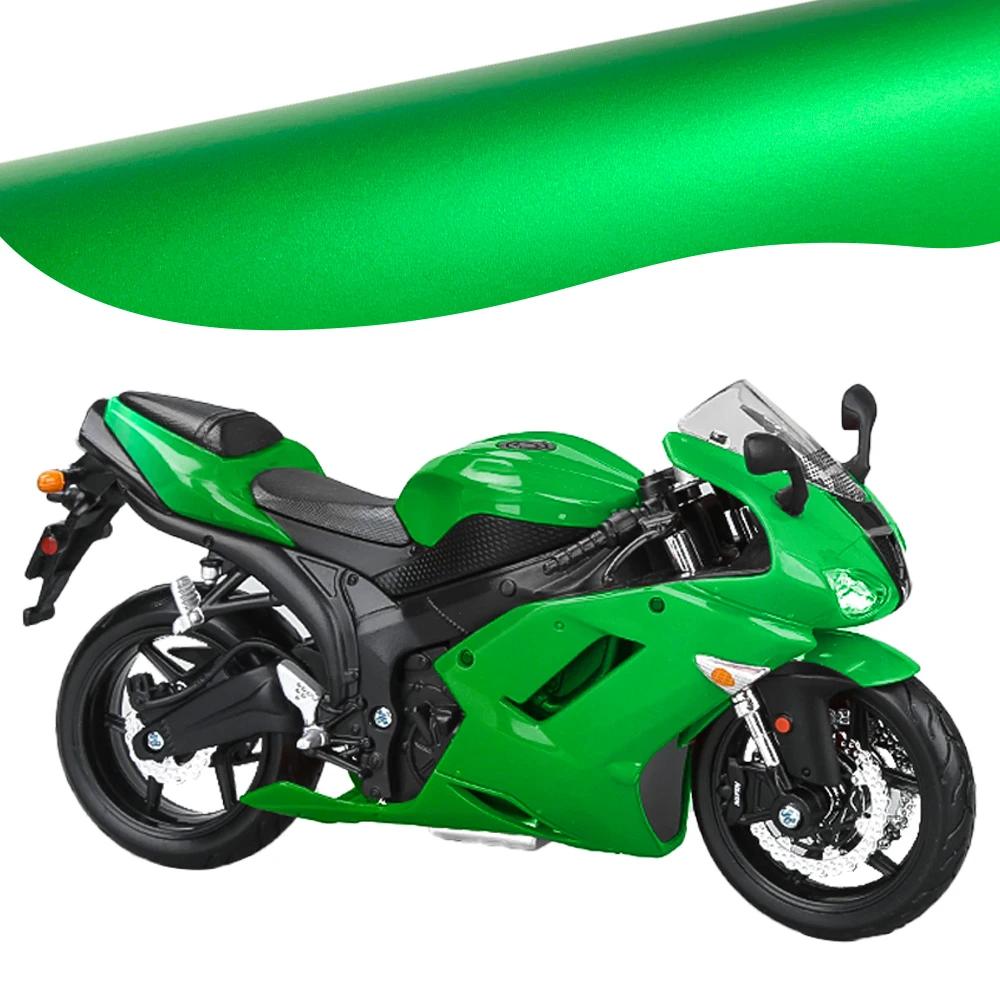 

Мотоциклетная ледяная пленка виниловая обертка хромированная матовая пленка наклейка на мотоцикл для самостоятельной оклейки мотоцикла, автомобильный внешний декор, аксессуар 50cmx150cm зелёный