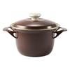 Fuji Enamel EX 16cm Cocotte, Brown