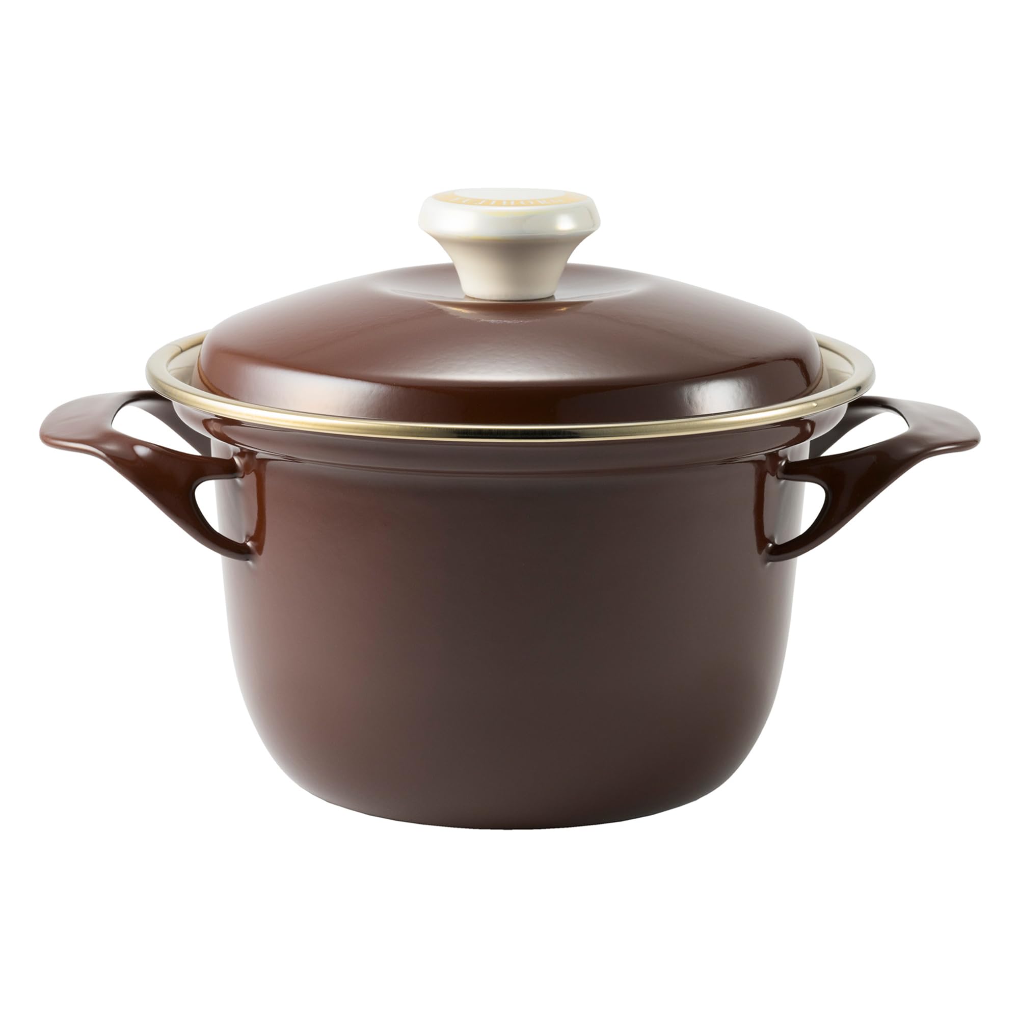 

Эмалированная кокотница Fuji EX 16 см, коричневая